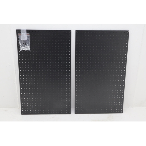 218 - Pair Of Wall Control Metal Pegboard Includes With Metal Brackets Approx 33