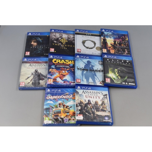 81 - Selection of 10 Sony PlayStation 4 Games