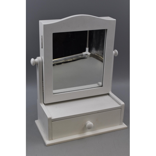 235 - Dressing Table Vanity Mirror With Drawer