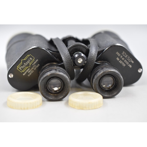 238 - Pair of Photopia 10 x 50mm Binoculars Complete with Case