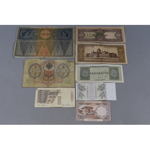 97 - A Selection of Eight Worldwide Banknotes