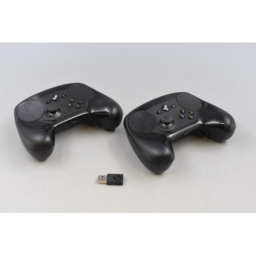 249 - Valve Steam Controller x 2 With Dongle