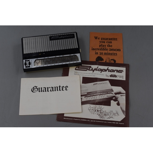 255 - A Retro Stylophone Pocket Electric Organ, In Box. Powers on When Tested.