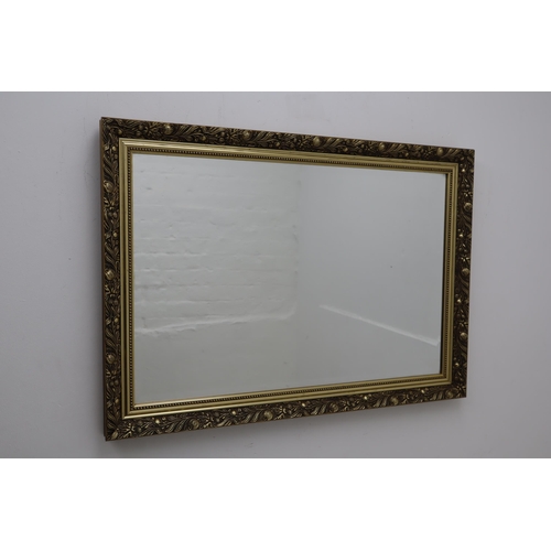 256 - Decorative Wood Gilt Framed Mirror approx 34