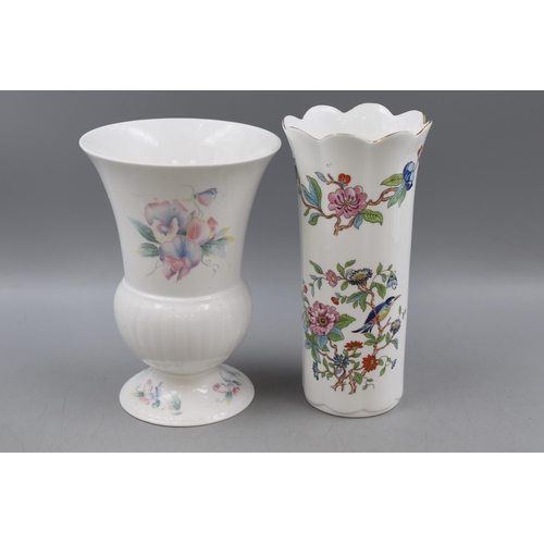 151 - Four Ceramic Aynsley Vases, Includes 'Pembroke', 'Wild Tudor', 'Cottage Garden', And 'Little Sweethe... 