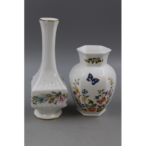 151 - Four Ceramic Aynsley Vases, Includes 'Pembroke', 'Wild Tudor', 'Cottage Garden', And 'Little Sweethe... 