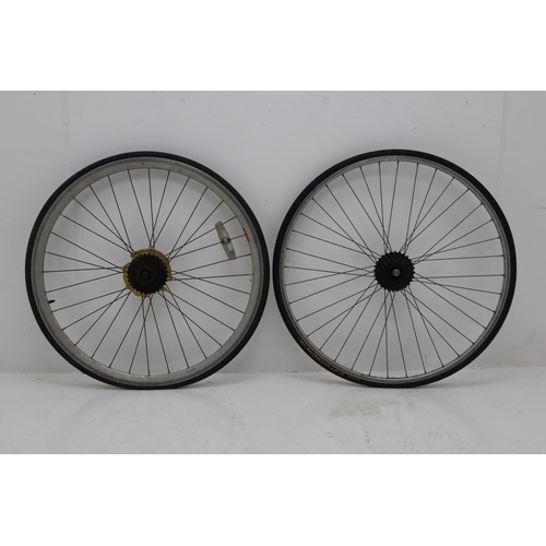 540 - Two Bicycle Rear Wheels, For Spares or Repairs. Includes Rigida and Other.