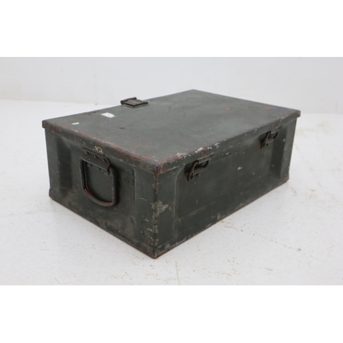 566 - Heavy Metal Military Style Lock Box (21