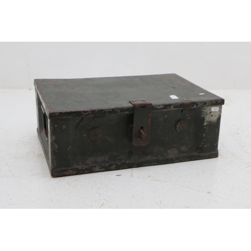 566 - Heavy Metal Military Style Lock Box (21