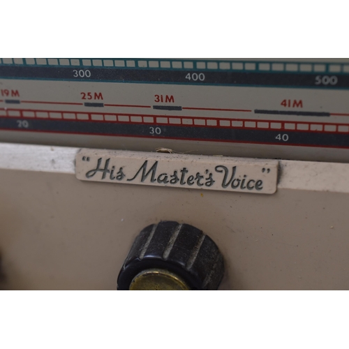 201 - Vintage HMV Valve Radio