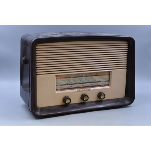 201 - Vintage HMV Valve Radio