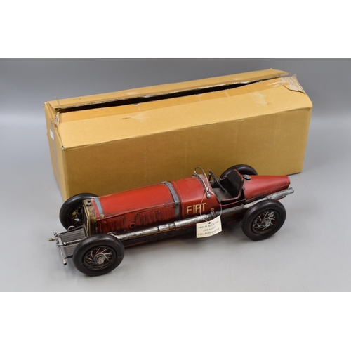 204 - A Tin Model of a Vintage Fiat Racing Car, Approx 15