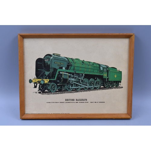 214 - Set of 4 Prescott-Pickup Framed Pictures of classic trains