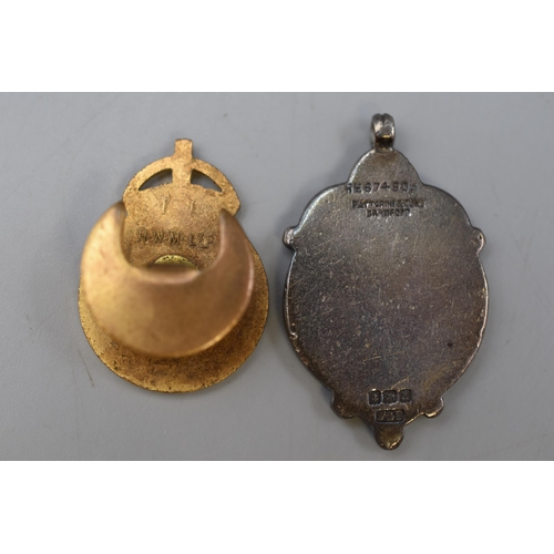 3 - A Hallmarked Birmingham Silver Football Fob (Manchester Sunday School), With a Civil Defence Corps M... 