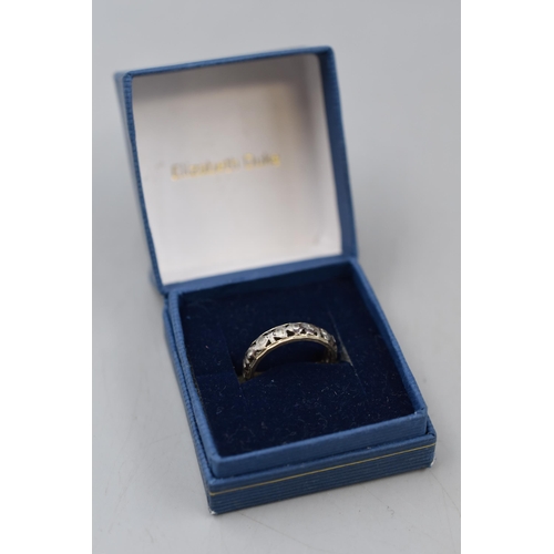 8 - Gold 9ct Eternity Ring (Size K) Complete with Presentation Box