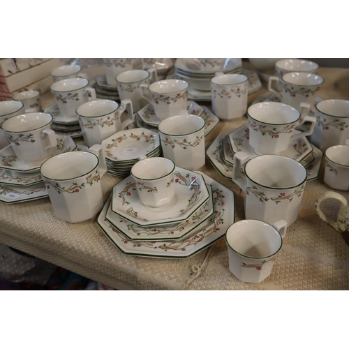 223 - Approx 55 Pieces of Johnson Bros Eternal Beau including Coffee pot, Teapot, Cups, Saucers and Side P... 