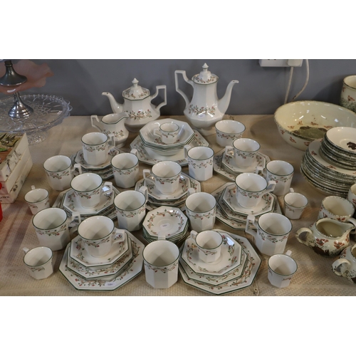 223 - Approx 55 Pieces of Johnson Bros Eternal Beau including Coffee pot, Teapot, Cups, Saucers and Side P... 