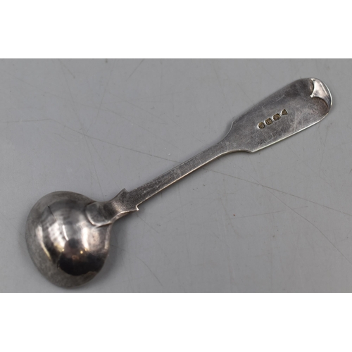 20 - Hallmarked London Victorian Sterling Silver Mustard Spoon circa 1873