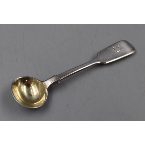 20 - Hallmarked London Victorian Sterling Silver Mustard Spoon circa 1873