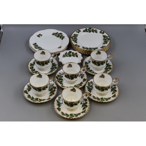 228 - Twenty-One Pieces of Rosina Yuletide Ceramics