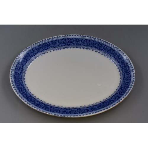 232 - A Selection of Four Ceramic Platters, To Include Royal Copenhagen Blue Fluted Platter (Pre 1900).