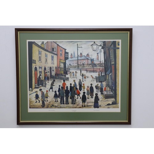 239 - Framed and Glazed L.S Lowry Print entitled 'The Procession' Approx. 26