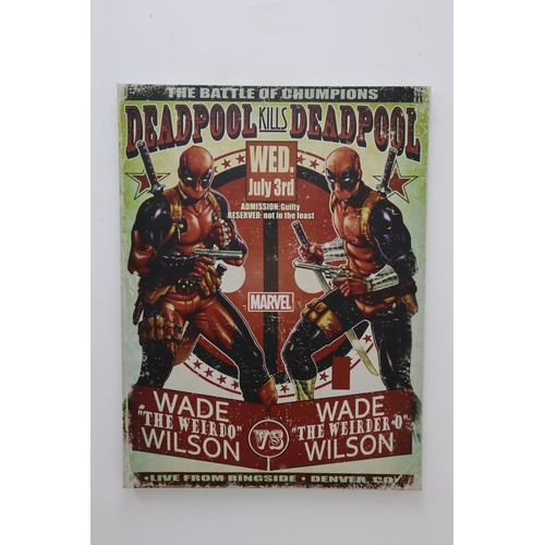 241 - Mixed Selection Of Marvel Canvas