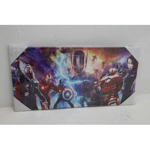 241 - Mixed Selection Of Marvel Canvas