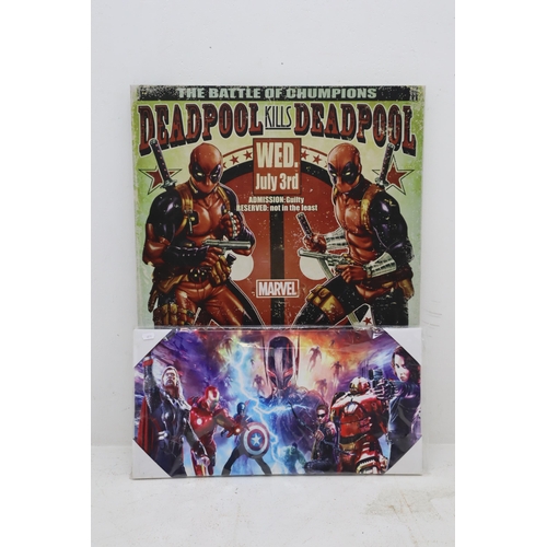 241 - Mixed Selection Of Marvel Canvas