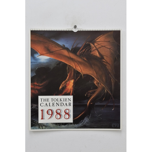 242 - Four Lord of The Rings Calendars (1988, 1990, 1994 x 2). One Signed By Artist Ted Naismith.