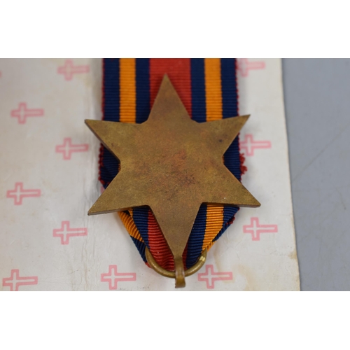 36 - A Burma Star Medal, With Ribbon