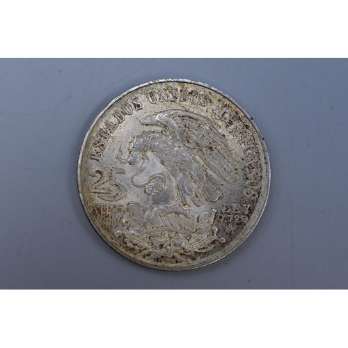 43 - Mexican 1968 Silver 25 Pesos Coin