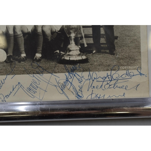 48 - A Signed Manchester United Photo of The 1964-65 League Winning Side.