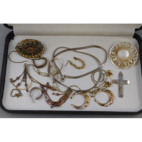 61 - Selection of Mixed Jewelry including Gold and Silver