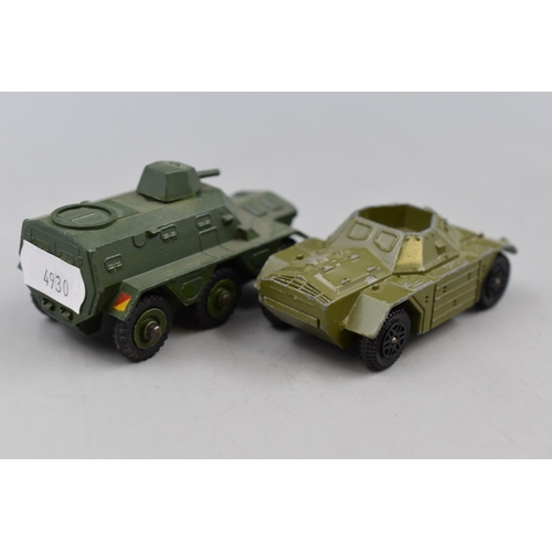 74 - Selection of 7 Die-Cast Dinky Military Vehicles including 682, 623, 80c, Jeep and More