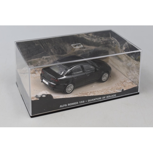 91 - A Selection of Six Boxed Die Cast GE Fabbri James Bond 007 Cars, Includes Live and Let Die, Goldeney... 