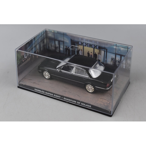 92 - A Selection of Six Boxed Die Cast GE Fabbri James Bond 007 Cars, Includes Dr No, For Your Eyes Only,... 