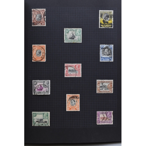 311 - Album containing selection of Great Britain Commonwealth Stamps including Victoria, Edward VII, Geor... 