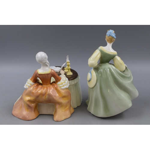 144 - Two Royal Doulton Figures (Fair Lady and Meditation) Tallest 8