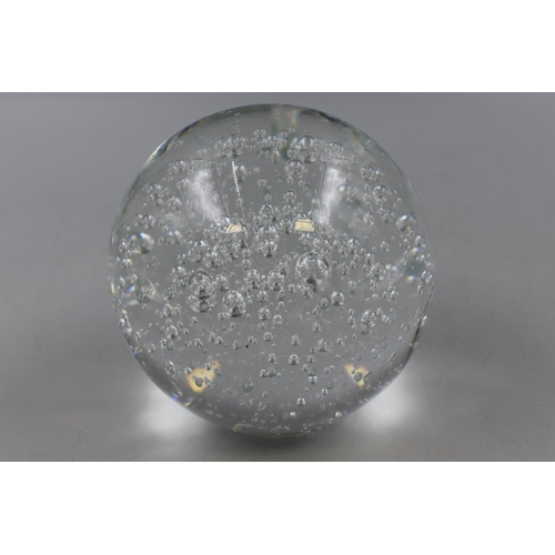 145 - Large heavy controlled Bubble Paperweight (5