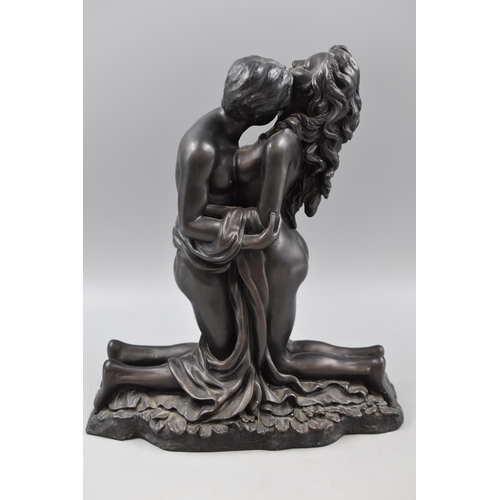 147 - Bronzed Figurine Crosa ' The Lovers' approx 11