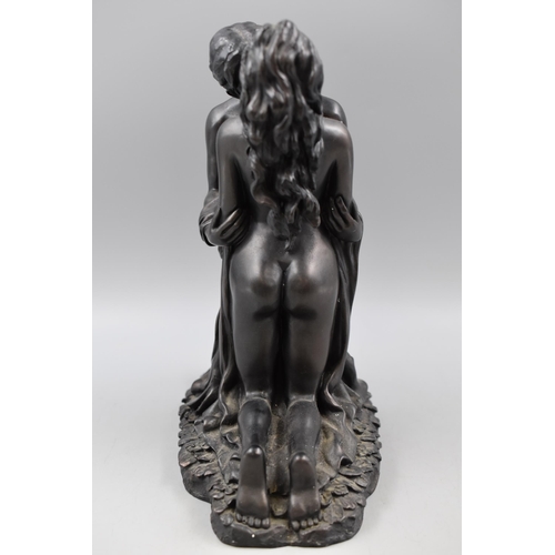 147 - Bronzed Figurine Crosa ' The Lovers' approx 11