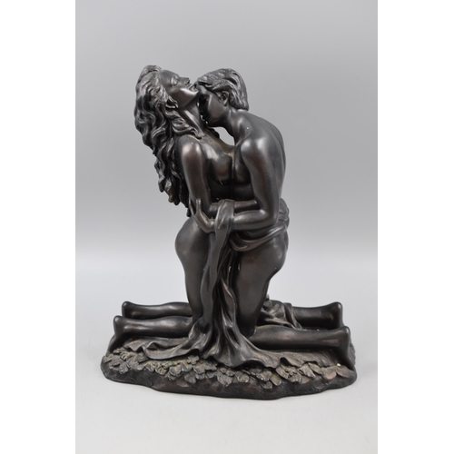 147 - Bronzed Figurine Crosa ' The Lovers' approx 11