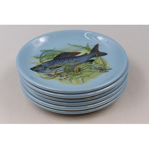 192 - Selection of Six Vintage Small Maddock Fish Plates