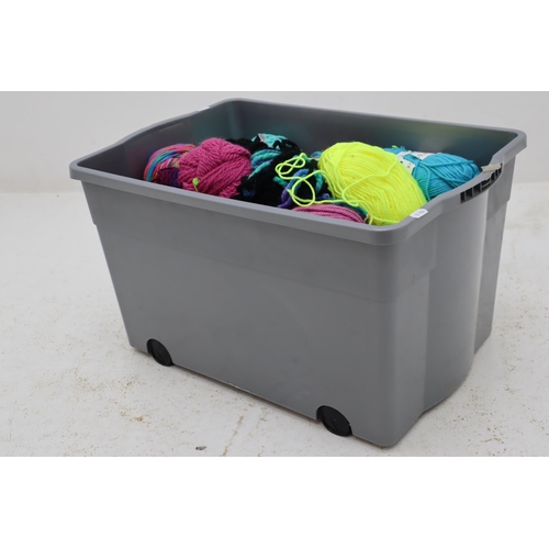 561 - Large Tub of Brand New Balls of Wool