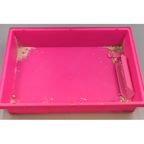 505 - Pet Hamster/Gerbil Cage with Ramps in Pink/Blue approx 20