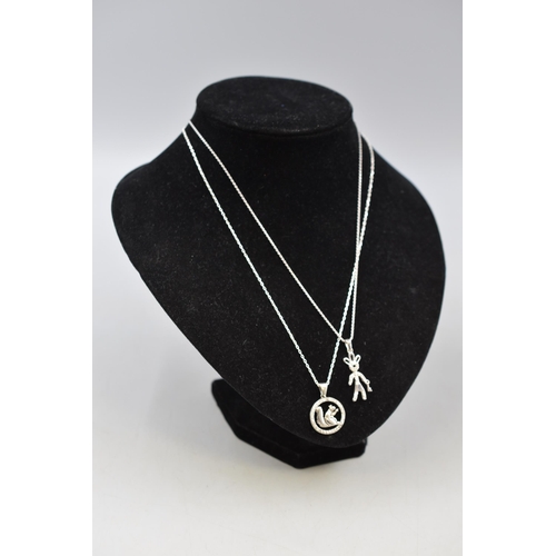 5 - Two Silver 925 Necklaces with Pendants