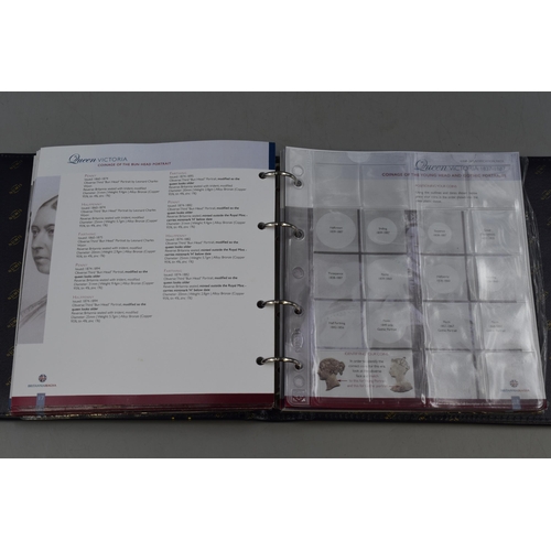 61 - A Britannia Magna Coin Album, With Certificate of Ownership. With Approx 45 Various UK Coins.