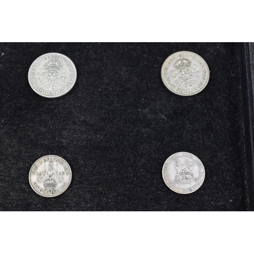 62 - Selection of Silver Two Shilling and One Shilling Coins (Dating from 1906 to 1945) 16 Coins