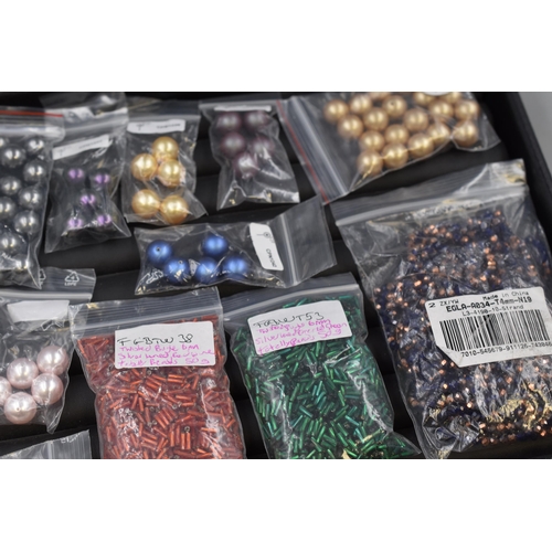 108 - Mixed Tray of jewellery and Crafting Beads Pre-Drilled and other